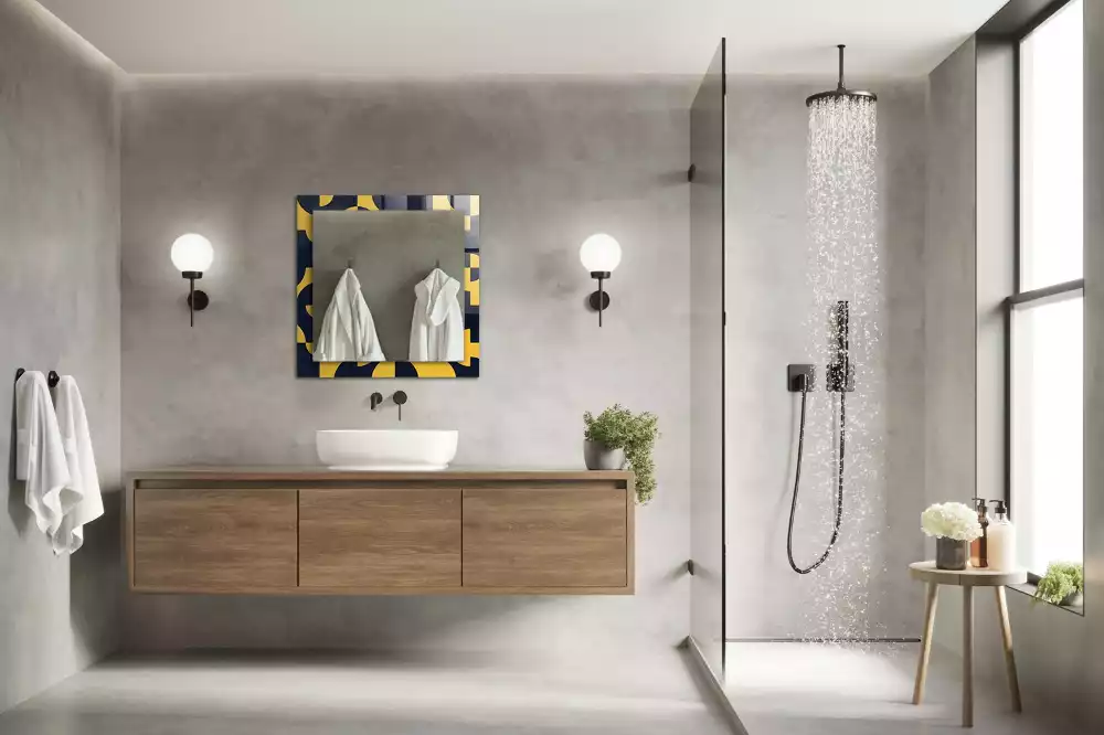 Decorațiuni perete cu oglindă Model geometric abstract