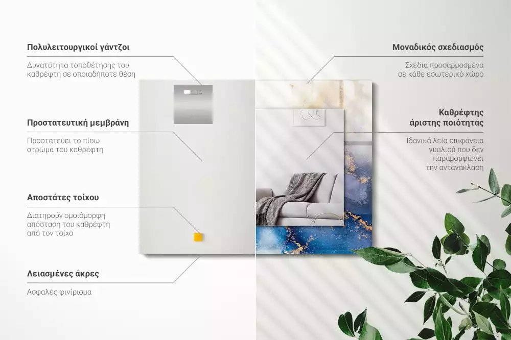 Decorațiuni de perete cu oglinzi Artă plastică abstractă