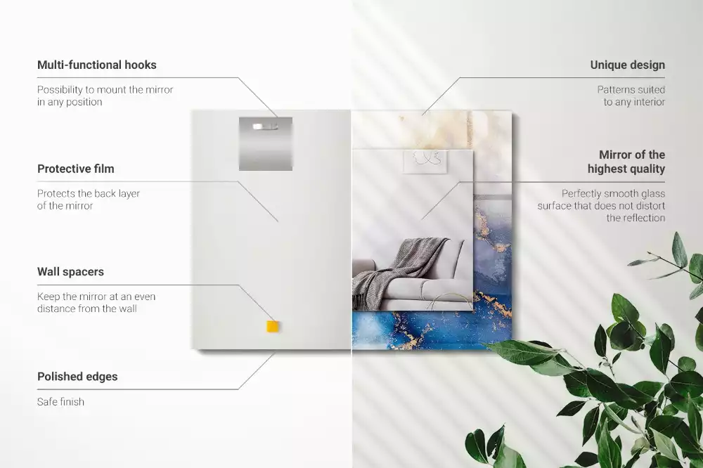 Decorațiuni de perete cu oglinzi Artă plastică abstractă