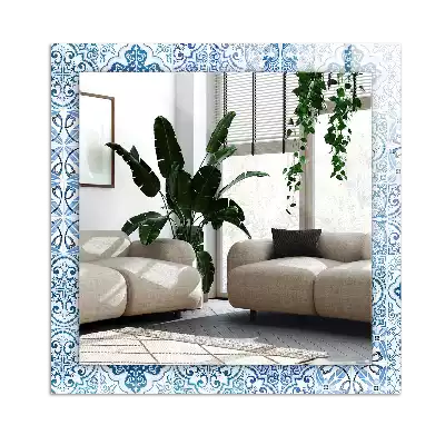 Oglindă imprimată Plăci decorative albastre