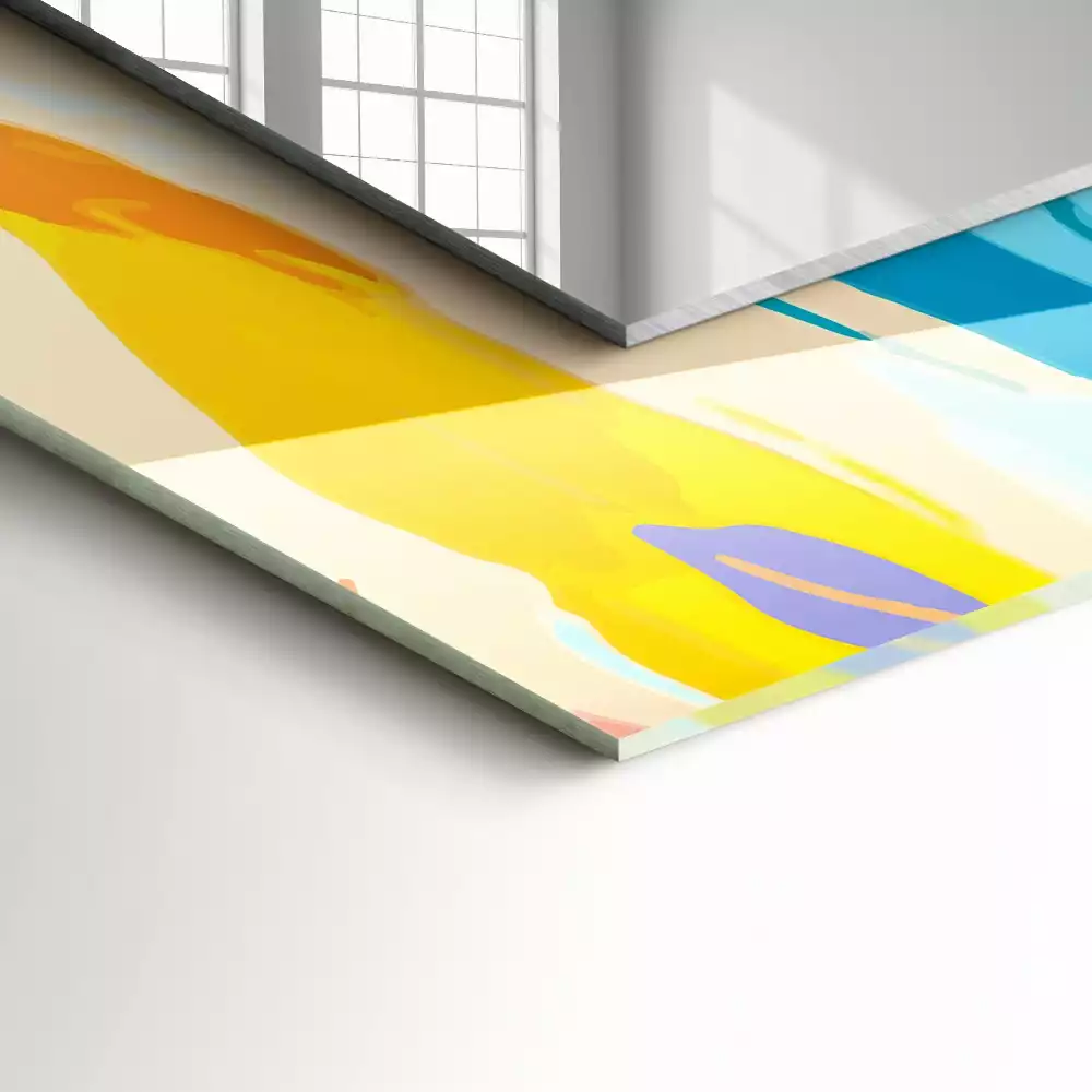 Decorațiuni perete cu oglindă Tușe colorate abstracte