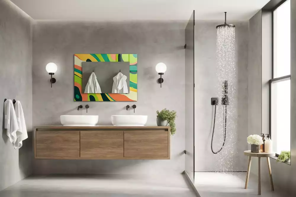 Oglindă imprimată Modele abstracte colorate