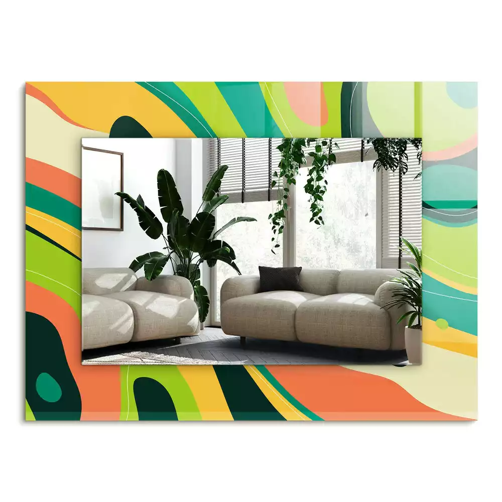 Oglindă imprimată Modele abstracte colorate