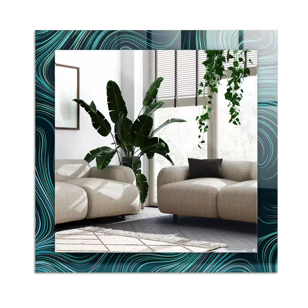 Decorațiuni perete cu oglindă Linii modele abstracte