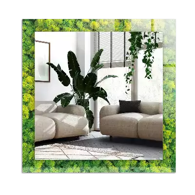Oglindă imprimată Mușchi verde