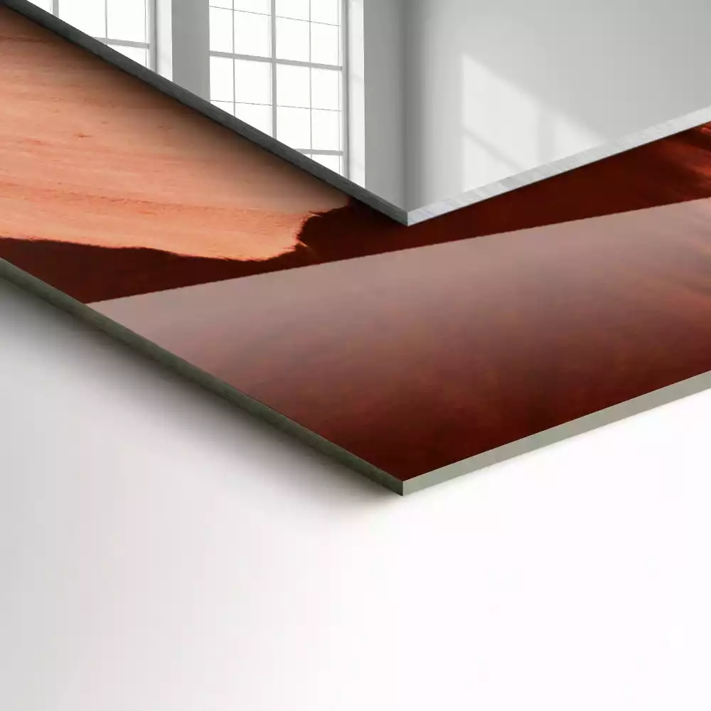 Decorațiuni de perete cu oglinzi Canion rocă deșert