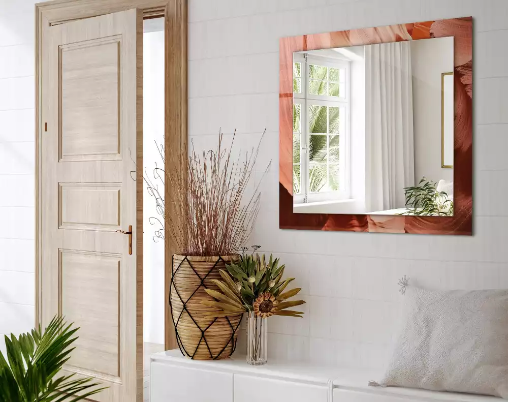 Decorațiuni de perete cu oglinzi Canion rocă deșert