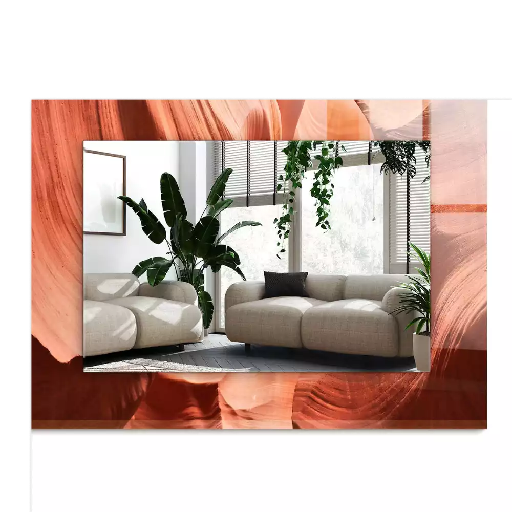 Decorațiuni de perete cu oglinzi Canion rocă deșert