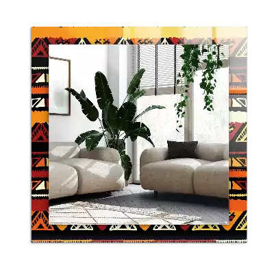Decorațiuni de perete cu oglinzi Model etnic colorat