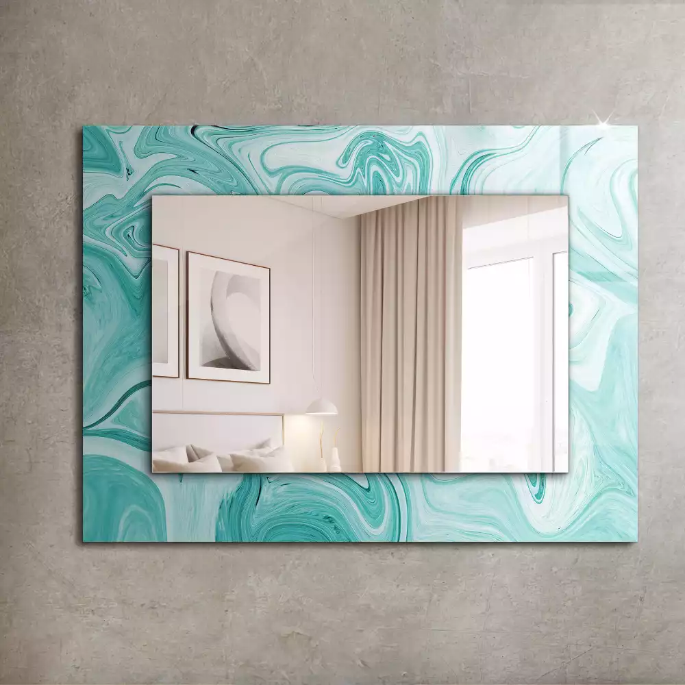 Decorațiuni perete cu oglindă Model marmură abstractă