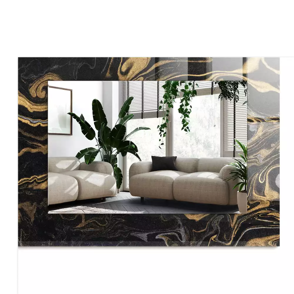 Decorațiuni perete cu oglindă Model marmură abstractă