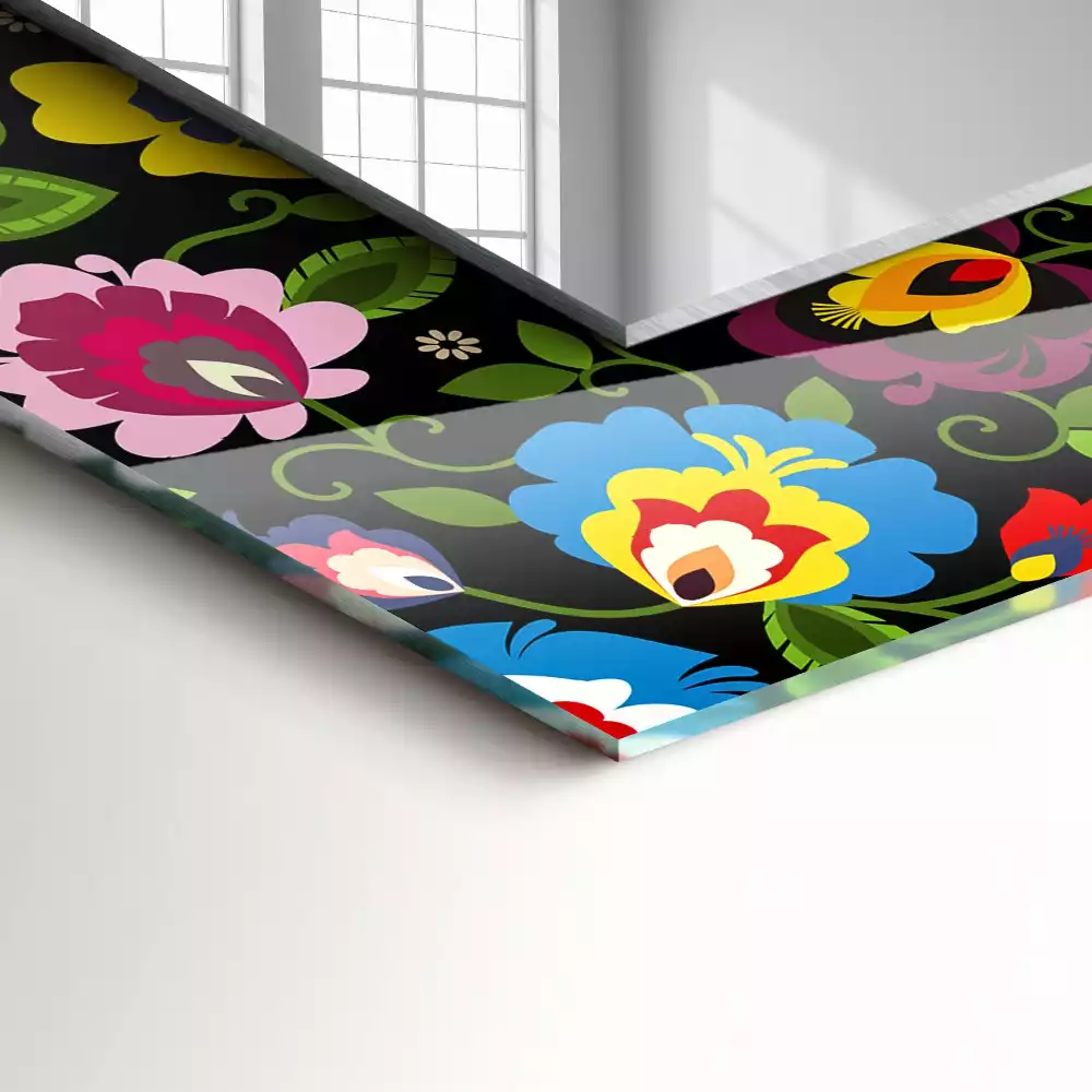 Oglindă imprimată Modele populare colorate