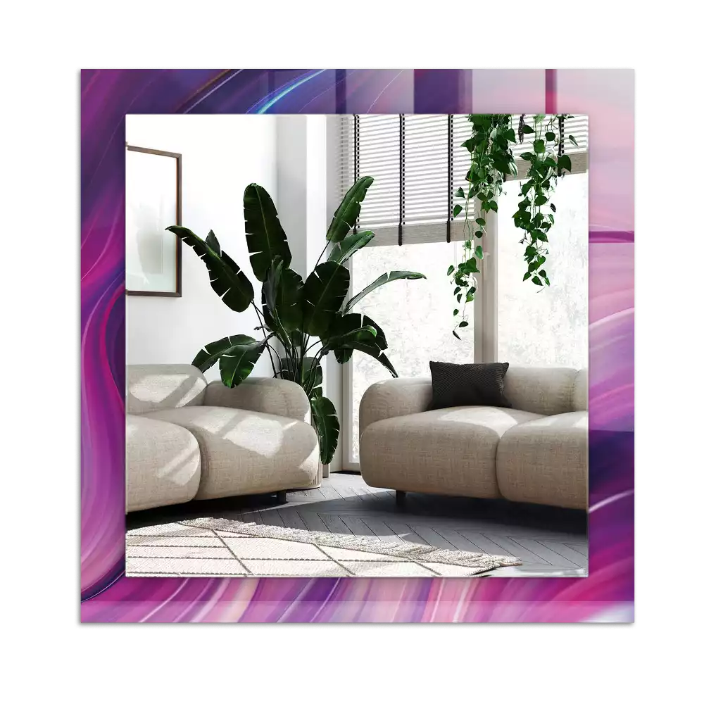 Decorațiuni de perete cu oglinzi Valuri colorate abstracte