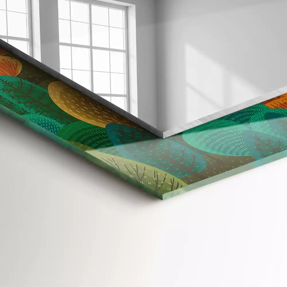 Oglindă imprimată Copaci de toamnă