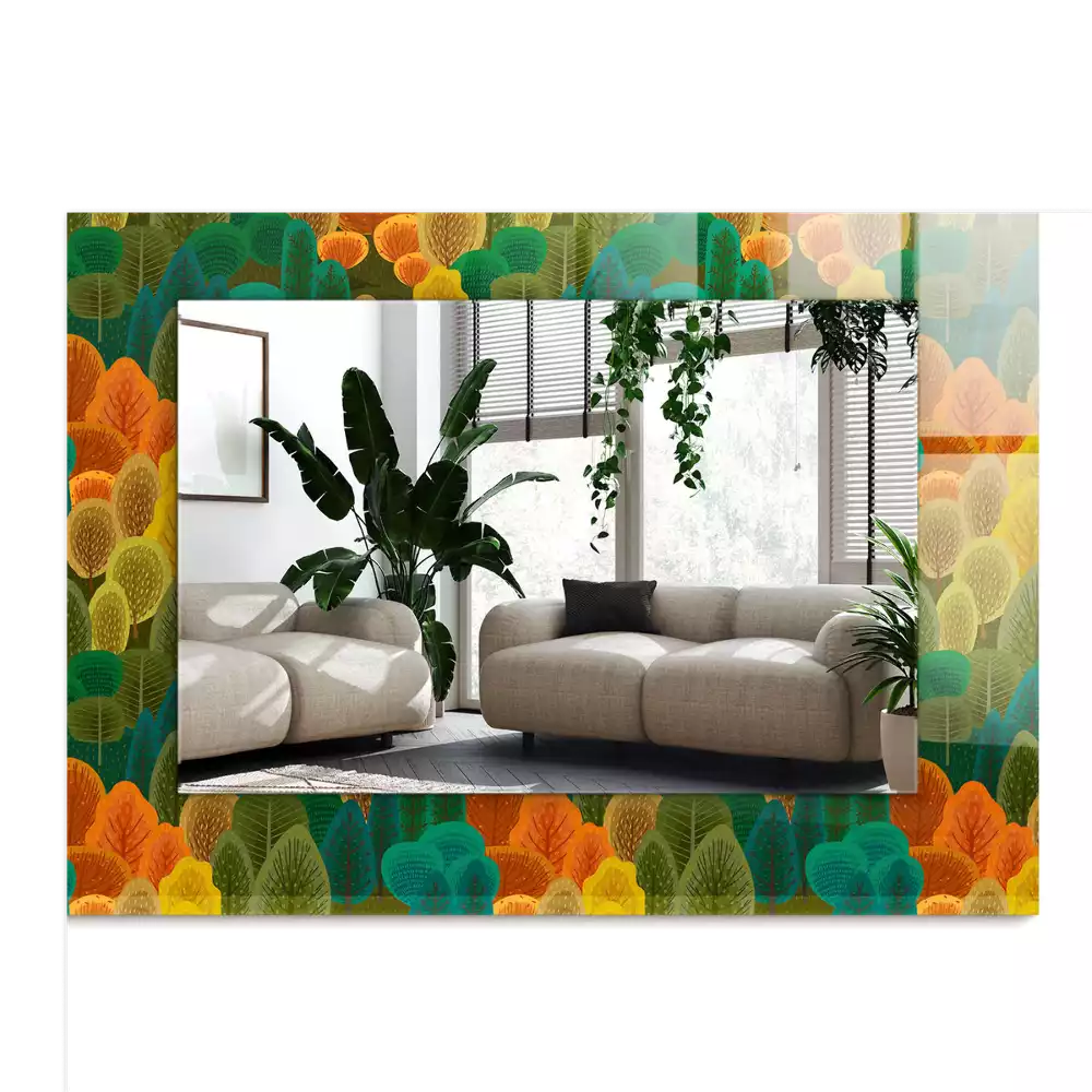 Oglindă imprimată Copaci de toamnă