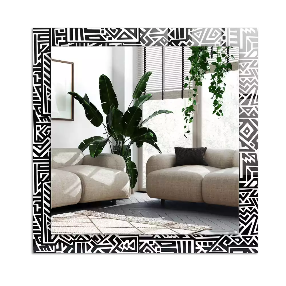 Decorațiuni perete cu oglindă Model geometric
