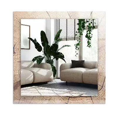 Decorațiuni de perete cu oglinzi Secțiune trunchi copac