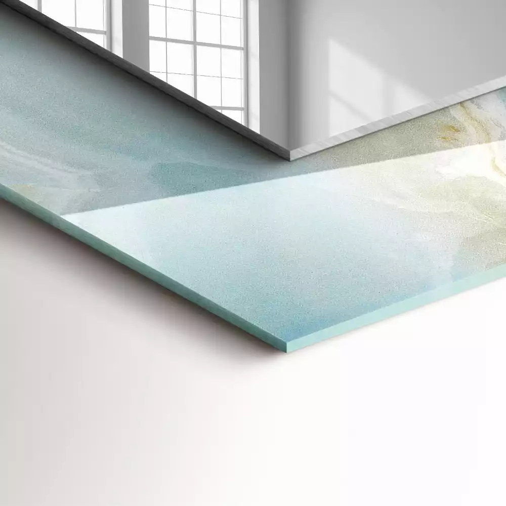 Oglindă imprimată Onix marmură albastră