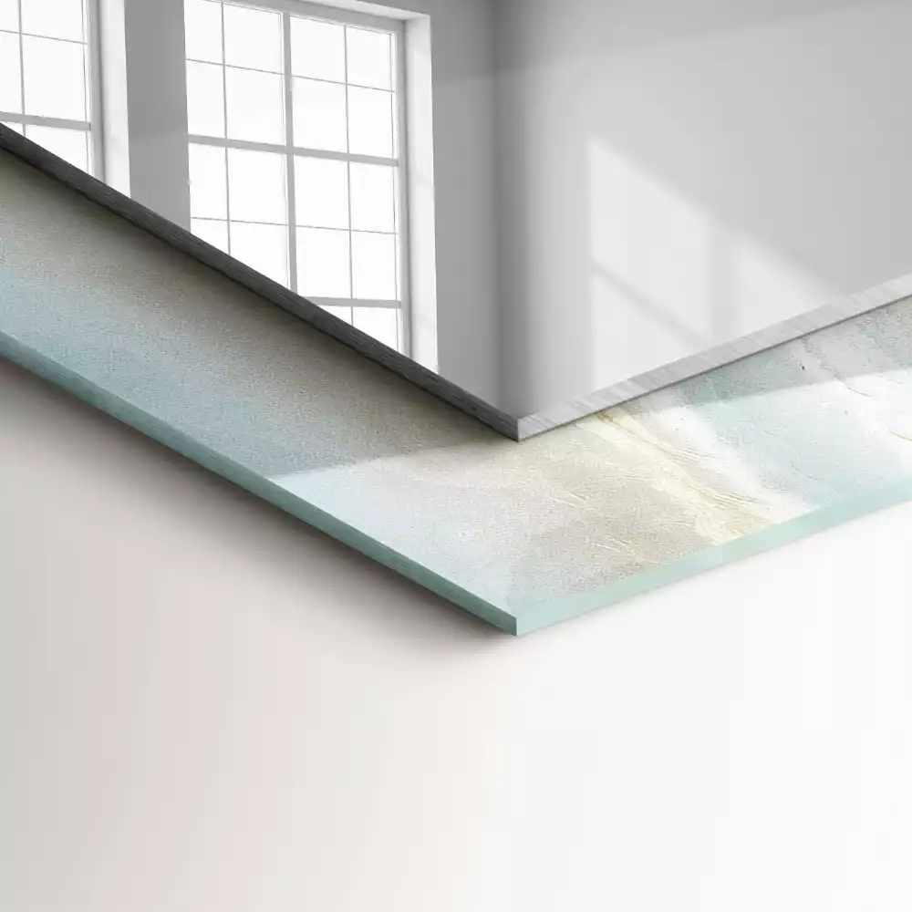 Oglindă imprimată Onix marmură albastră