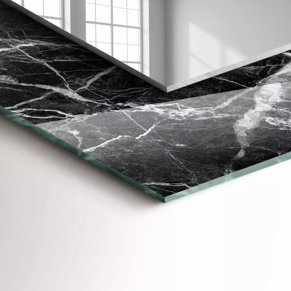 Decorațiuni perete cu oglindă Marmură neagră