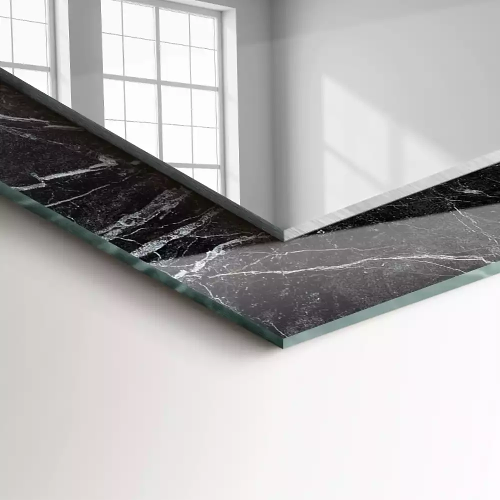 Decorațiuni perete cu oglindă Marmură neagră