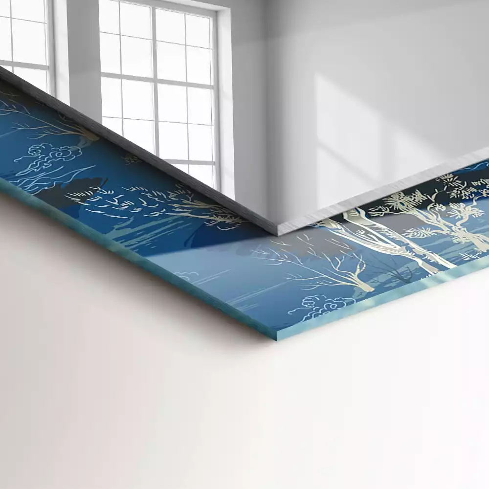 Oglindă imprimată Copaci peisaj