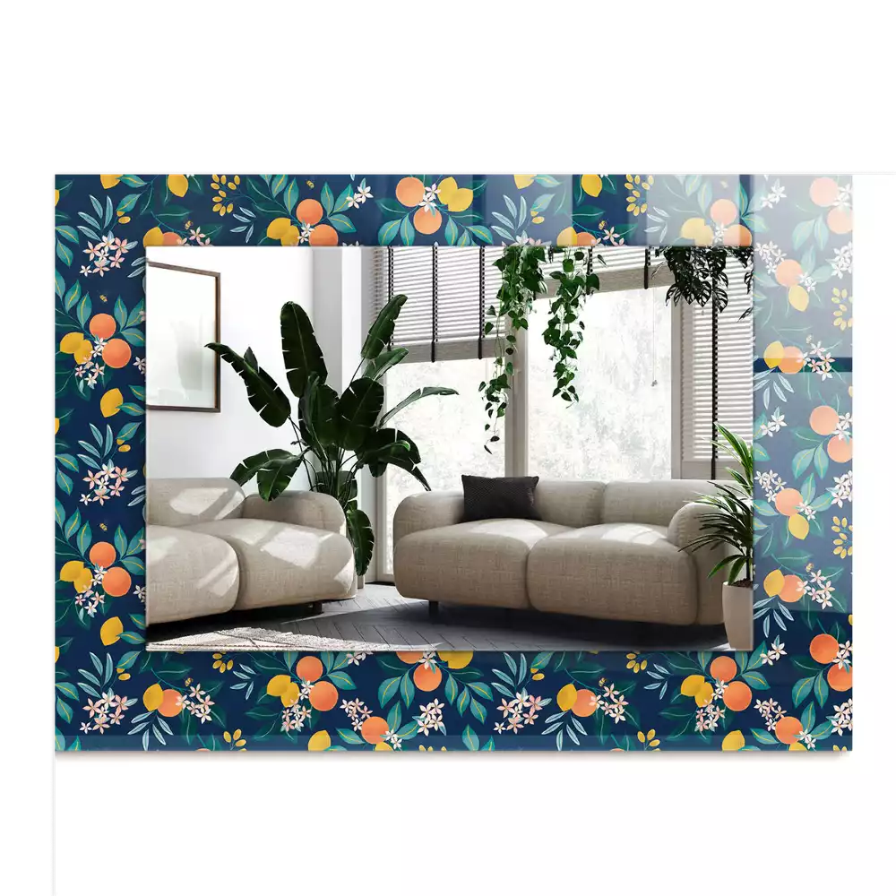 Decorațiuni perete cu oglindă Flori și fructe