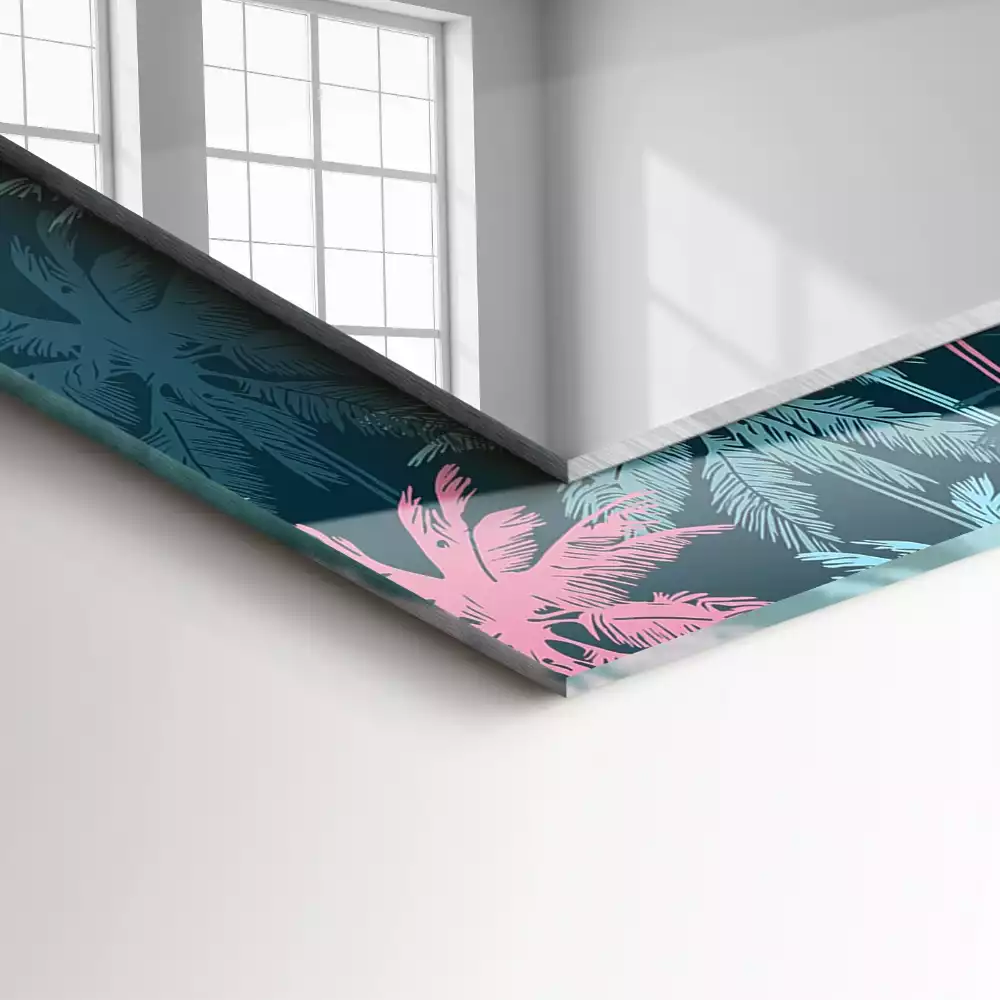 Oglindă imprimată Palmieri model colorat