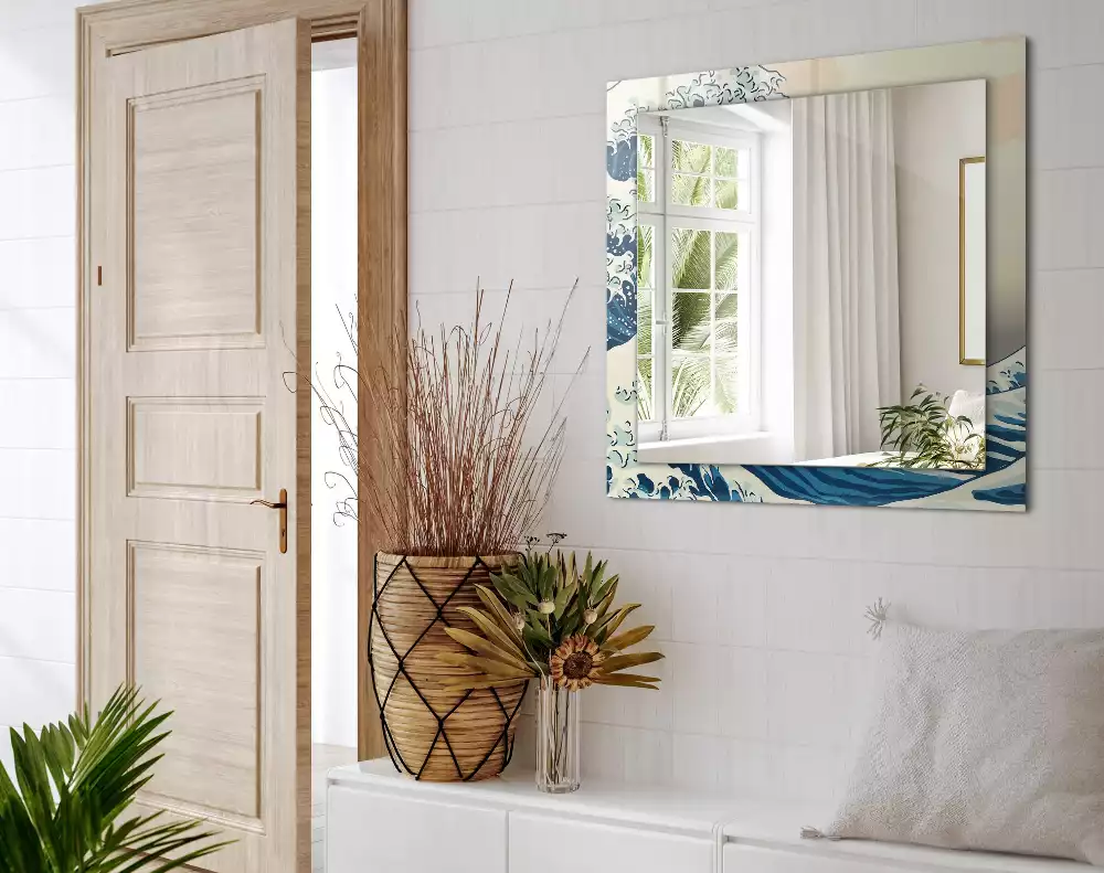 Decorațiuni de perete cu oglinzi Marea Mare din Kanagawa