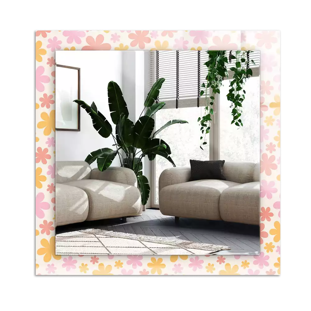 Decorațiuni perete cu oglindă Model floral