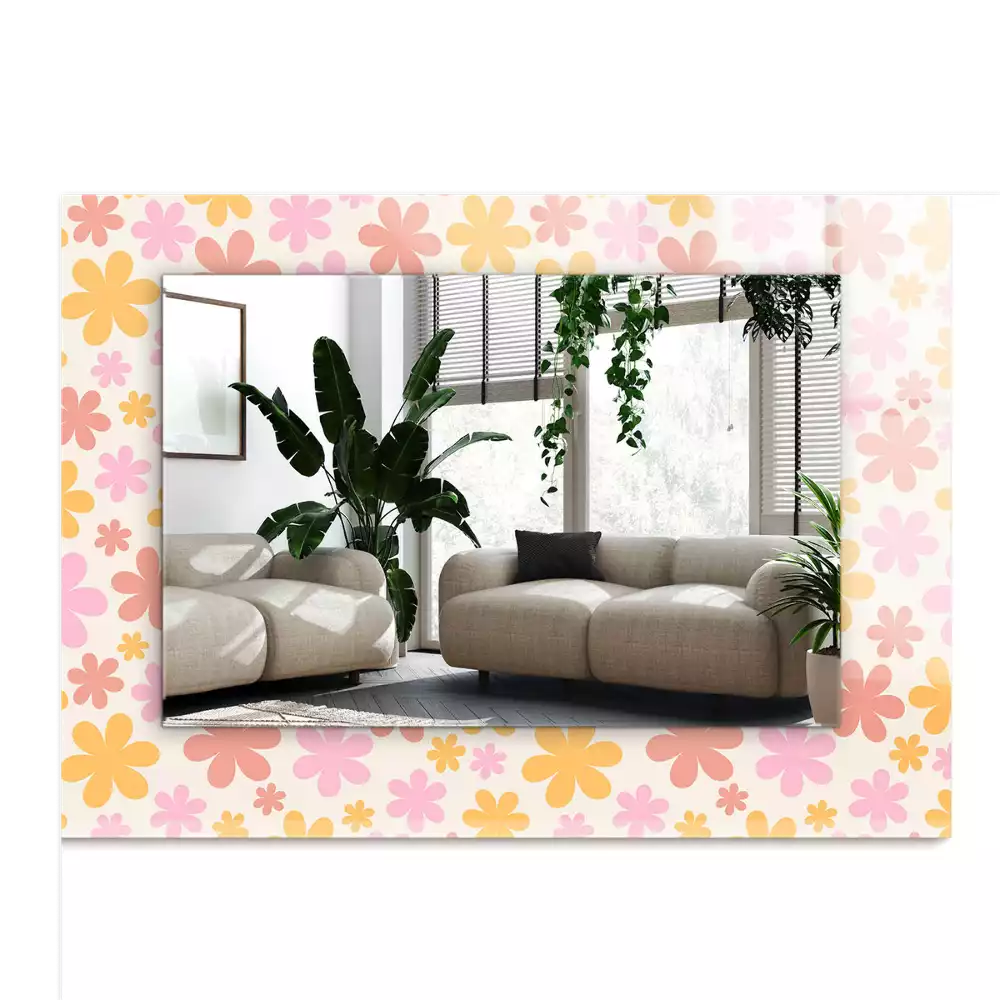 Decorațiuni perete cu oglindă Model floral