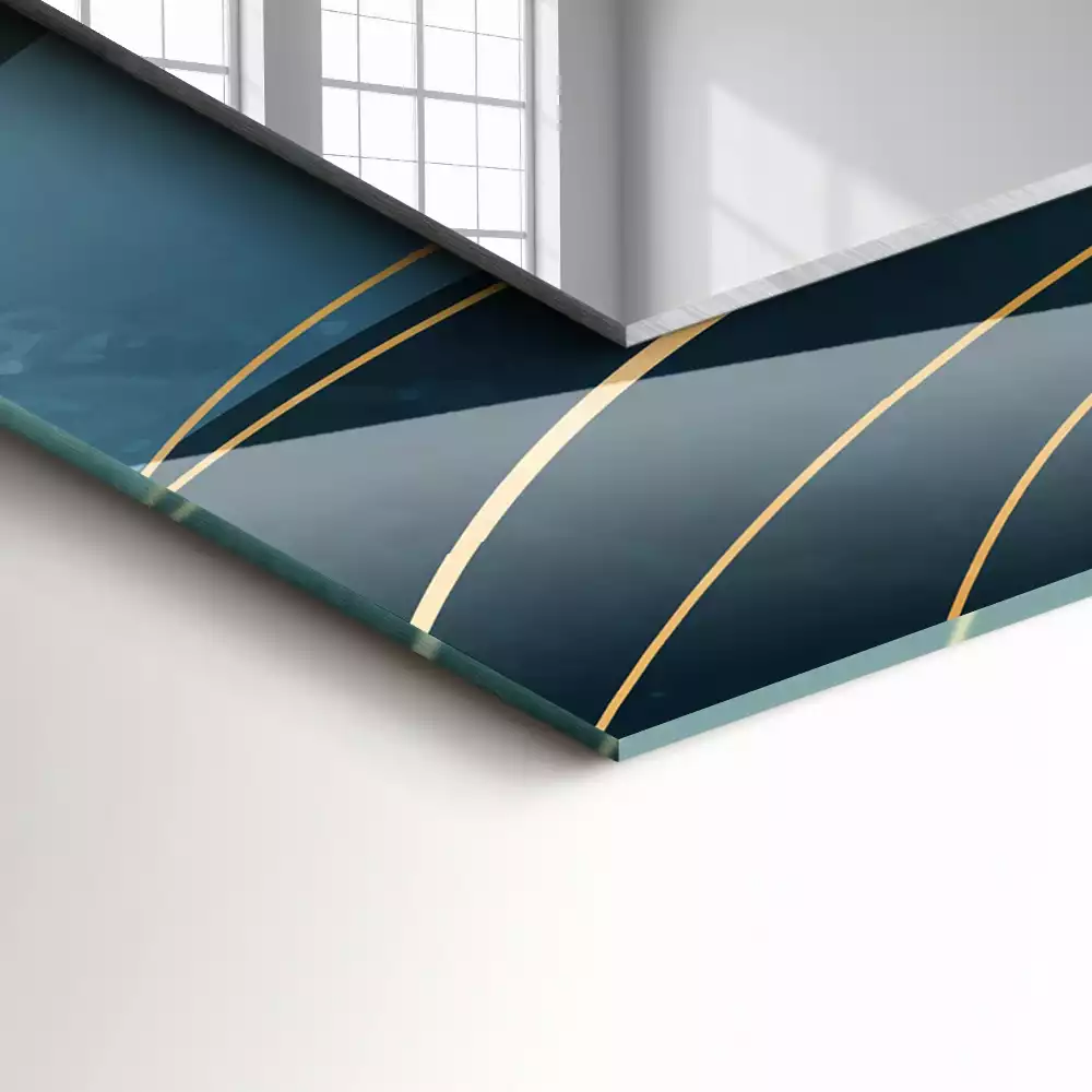 Decorațiuni de perete cu oglinzi Linii abstracte