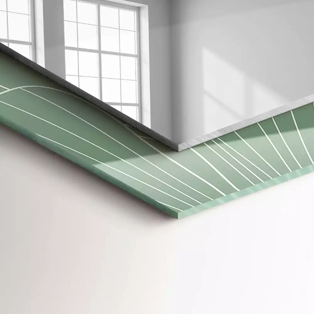 Decorațiuni de perete cu oglinzi Frunze de ginkgo