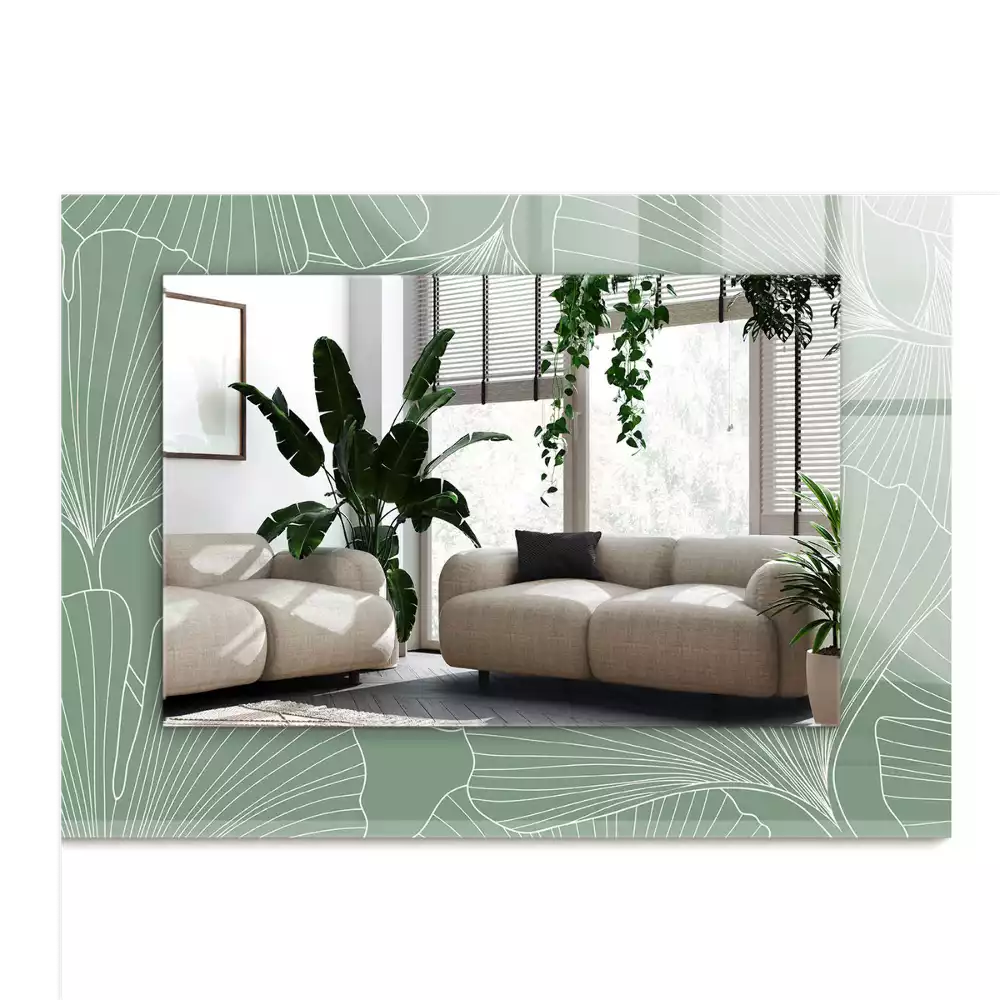 Decorațiuni de perete cu oglinzi Frunze de ginkgo