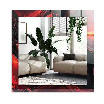 Oglindă imprimată Lava abstractă