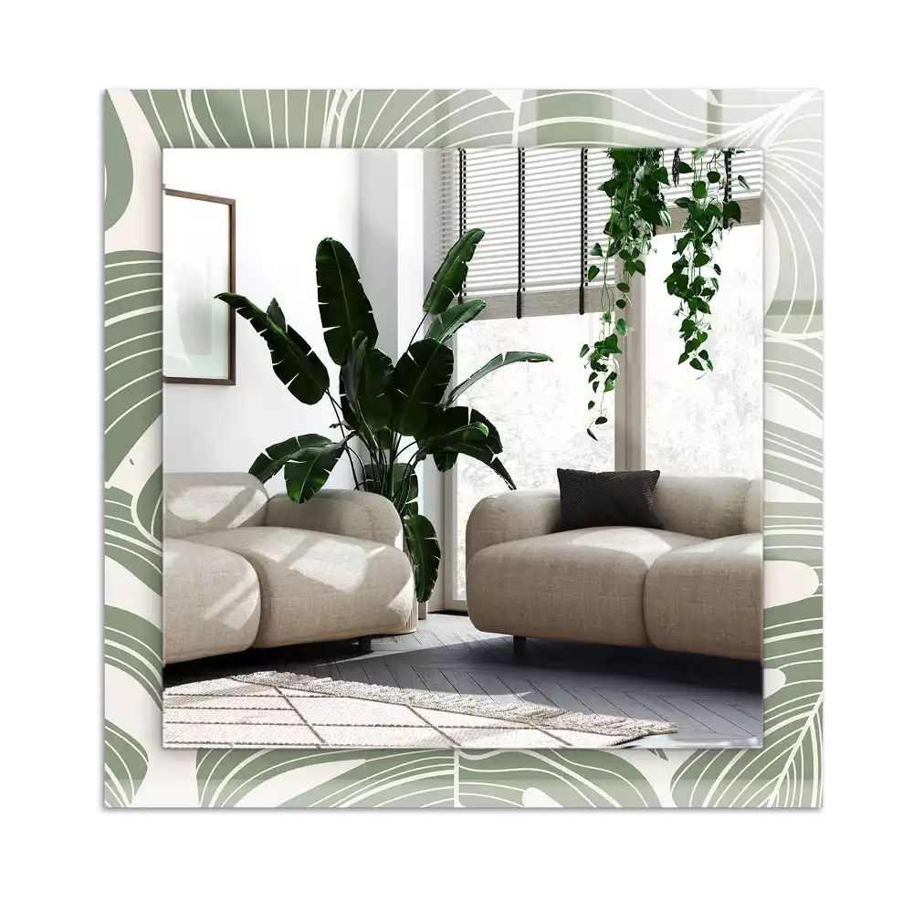 Decorațiuni de perete cu oglinzi Frunze de Monstera