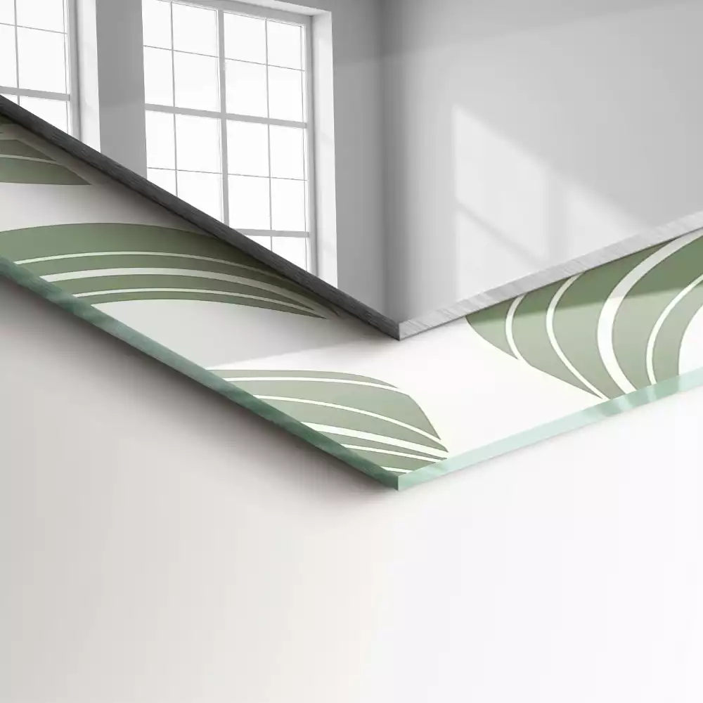 Decorațiuni de perete cu oglinzi Frunze de Monstera