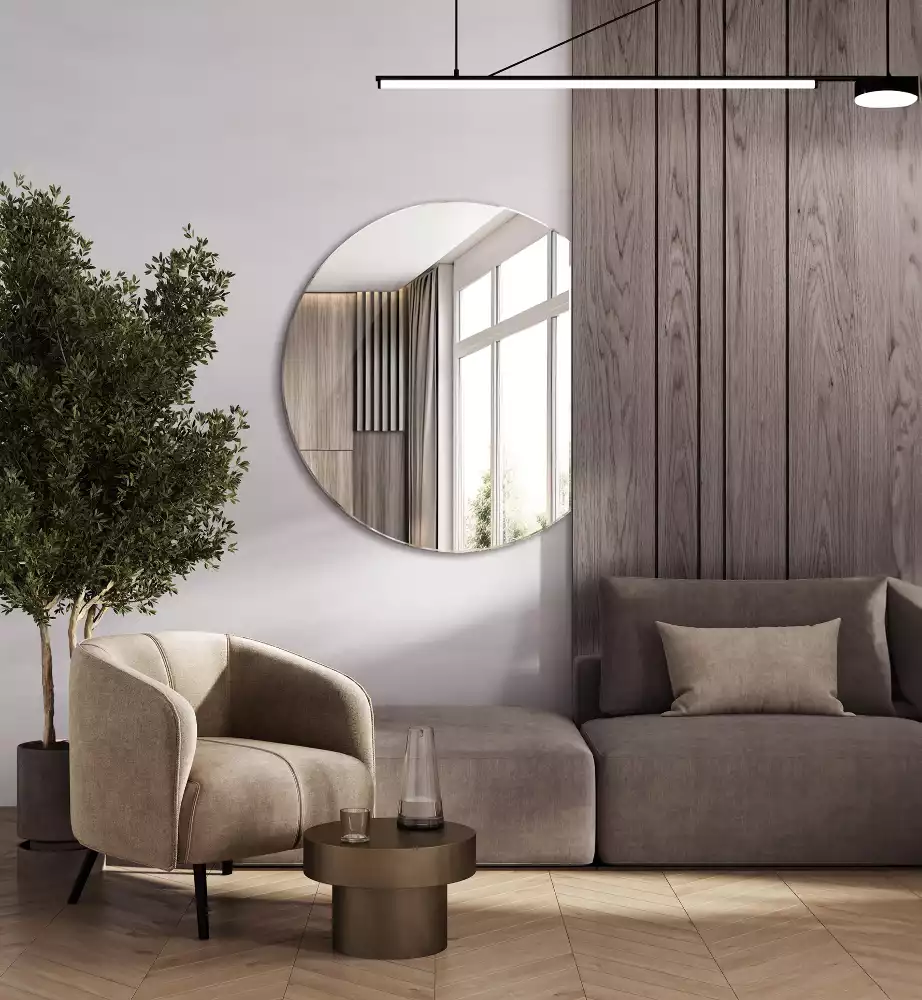 Oglindă cu cerc trunchiat adaos original