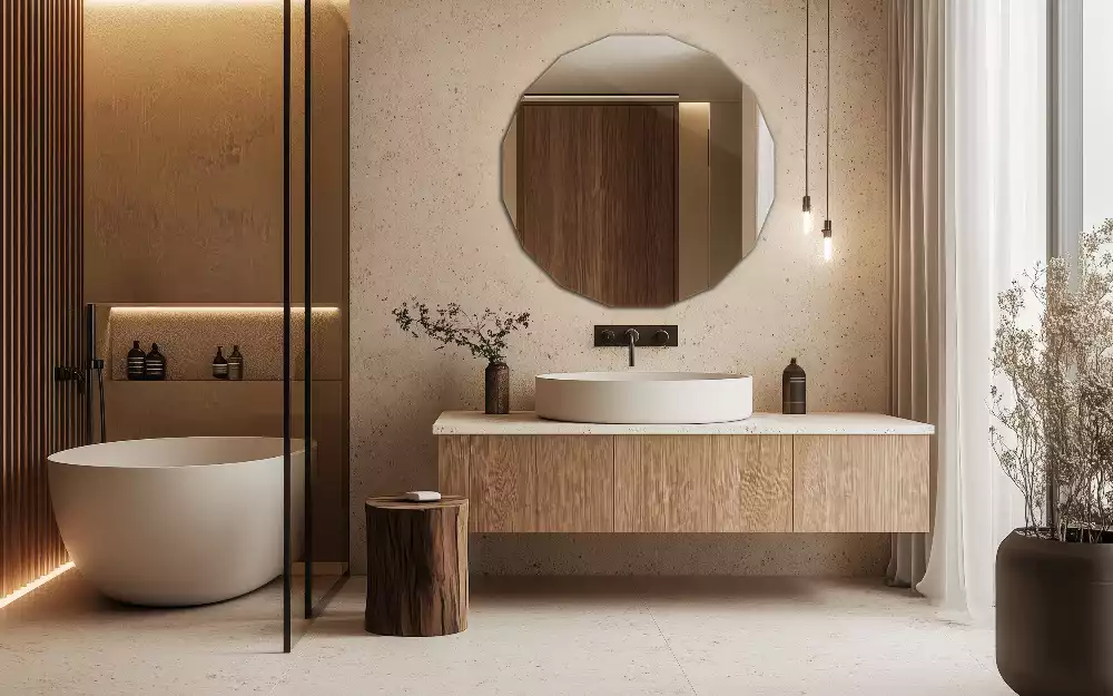 Oglindă poligonală design original