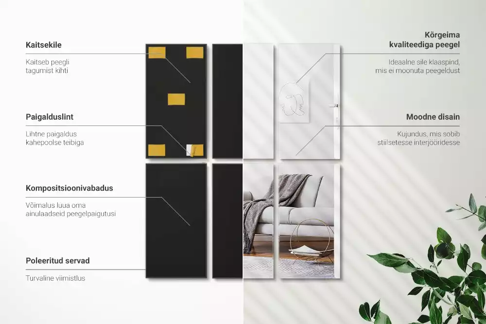 Plăci de oglindă autoadeziv