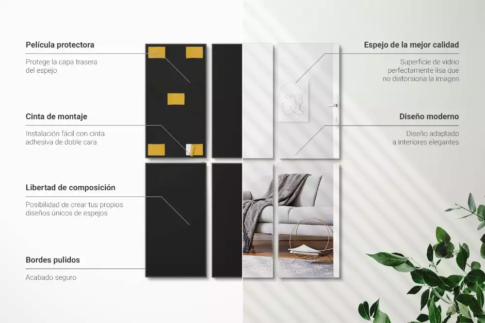 Plăci de oglindă autoadeziv