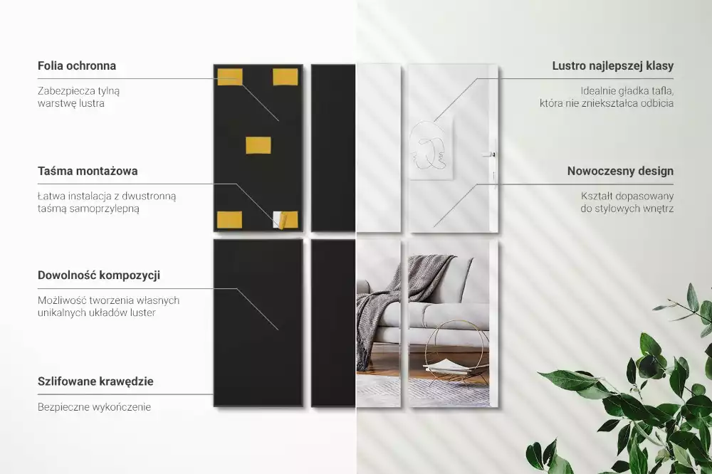 Plăci de oglindă autoadeziv