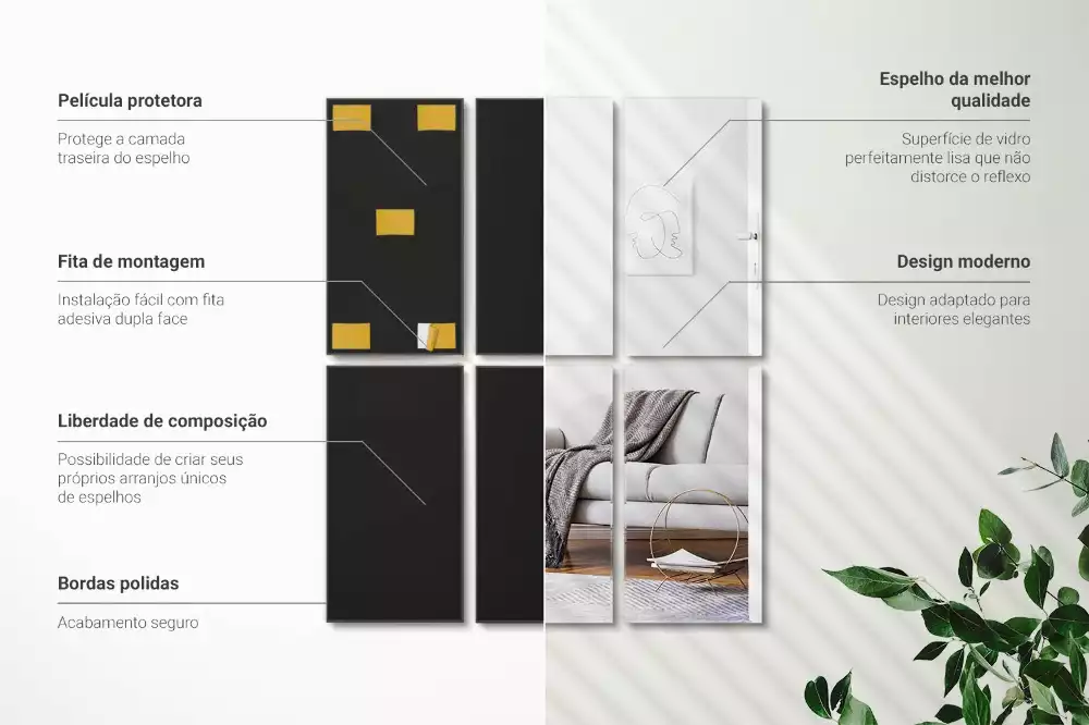 Plăci de oglindă autoadeziv